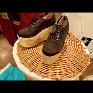 Jeffery Campbell High Flatform Shoe. Size 8